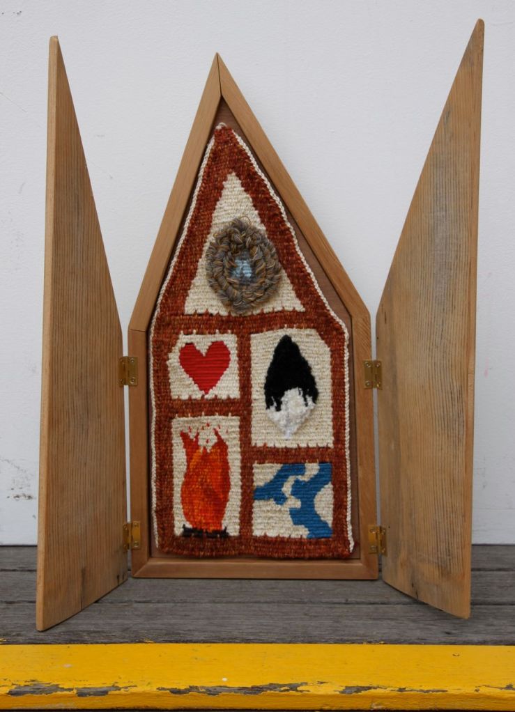 Ruby Berry "Open Hearted" tapestry inside wooden box